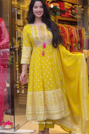 Ethnic Motifs Embroidered Regular Kurta with Trouser & Dupatta sale