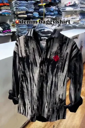 Men’s Premium Multicolour Artistic Textured Shirt